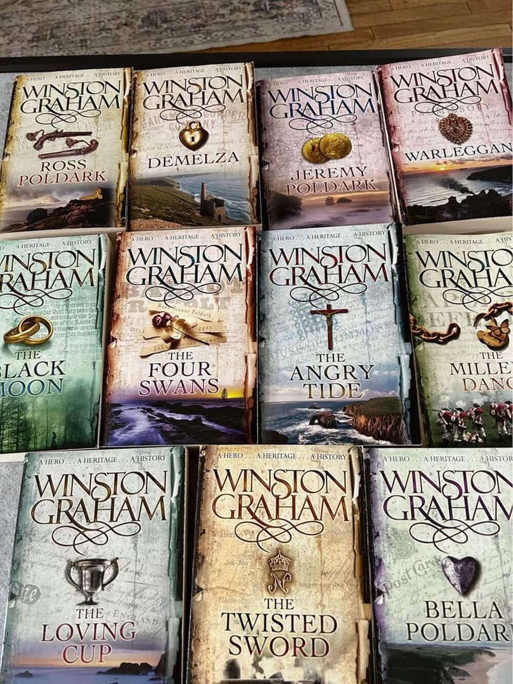 Poldark complete book series by Winston Graham- read once